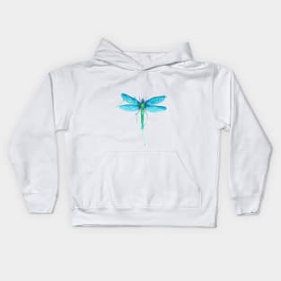 Dragonfly watercolour Kids Hoodie